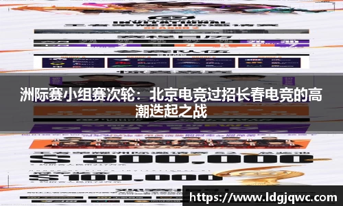 洲际赛小组赛次轮：北京电竞过招长春电竞的高潮迭起之战